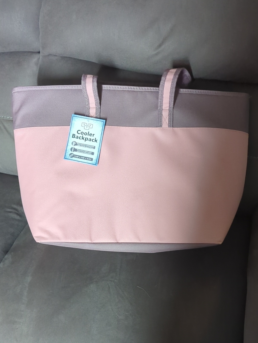 Insulated Cooler Tote Bag - Pink